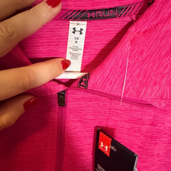 Under Armour Fuchsia Quarter-Zip Top - Picture 2 of 4